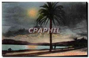 Old Postcard Sunset on the Esterel