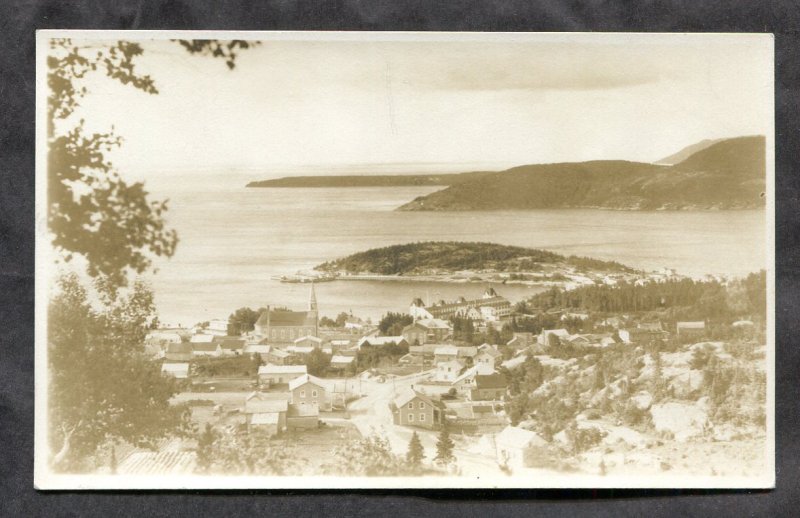 dc217 - Canada TADOUSAC Quebec 1940s Real Photo Postcard