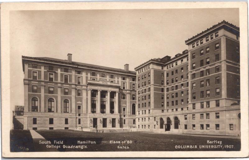 Columbia University c1907 Hamilton Hartley Quadrangle View Vintage Postcard L08