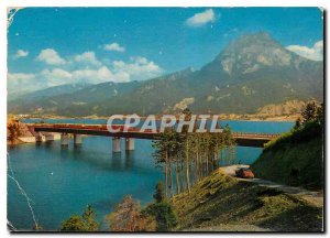 Postcard Modern Serre Poncon Htes Alps Train