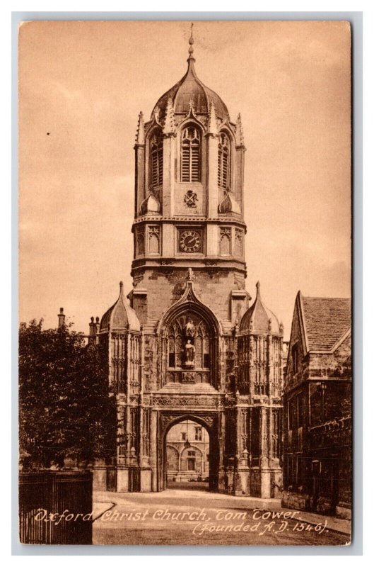 Tom Tower Christ Church Oxford England UK UNP DB Postcard F22