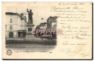 Old Postcard Agen Statue Jasmin