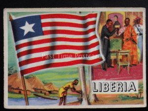 No.25 LIBERIA Flags of The World - A.& B.C. Gum 1959