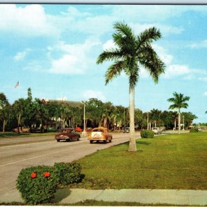 c1950s Tampa Bay, FL Bayshore Drive Thoroughfare Chrome Photo Postcard Fla A67