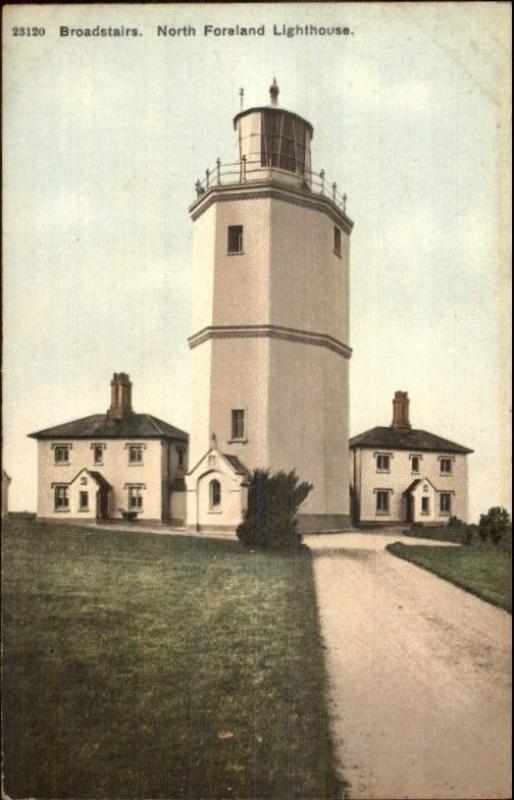 Broadstairs UK North Foreland Lighthouse c1910 Postcard
