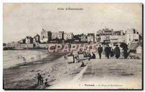 Old Postcard Parame La Plage De Rochebonne