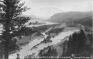 Columbia River Highway from Crown Point real photo - Columbia River Highway, ...