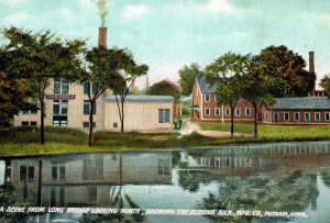 CT Putnam Connecticut Eureka Silk Factory Bugbees Store Advertising Postcard