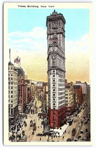 Times Building New York Famous Morning Newspaper Building Landmark Postcard