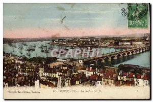 Old Postcard Bordeaux La Rade