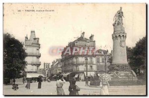 Troyes Old Postcard Avenue Doublet