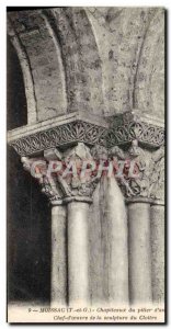 Old Postcard Moissac Capitals Pillar d & # 39angle Cloitre