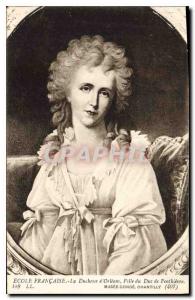 Postcard Old School Francaise Orleans Daughter Douchesse The Duke of Penthiev...