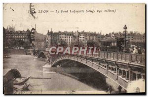 Old Postcard Tram Lyon Lafayette Bridge