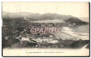 Old Postcard Spain Espana Spain San Sebastian Vista general desde Ulia