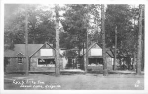 1951 Jacob Lake Arizona Inn roadside RPPC real photo postcard 6710