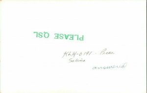 QSL Radio Card From Scio Ohio KHJ-6091 