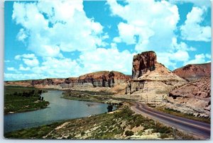 Postcard - Toll Gate and The Palisades - Wyoming