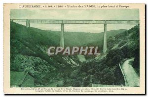 Old Postcard Auvergne Viaduct Fades the highest in Europe