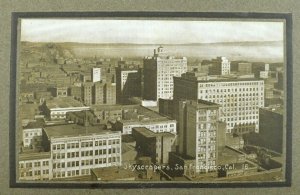 C.1910 Skyscrapers, Bird's Eye View San Francisco, Calif. Vintage Postcard P103