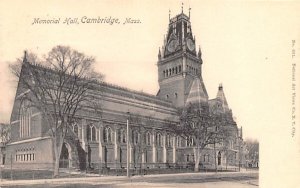 Memorial Hall Cambridge, Massachusetts  