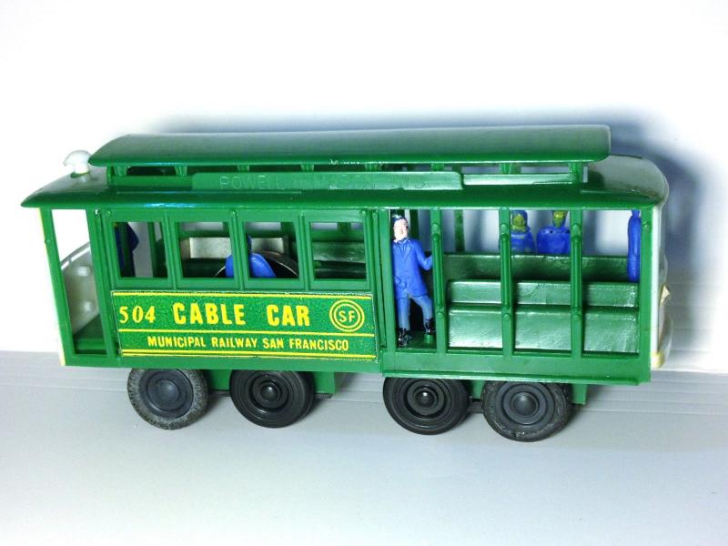 Vintage SAN FRANCISCO CABLE CAR 1970s Toy Trolley RINGING BELL Smith News Co 504