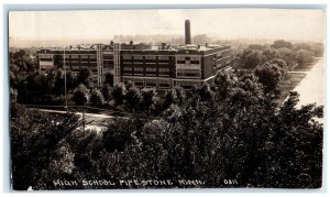 Pipestone Minnesota Postcard High School Exterior Building c1940 Vintage Antique
