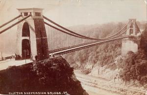 uk29351 clifton suspension bridge real photo uk