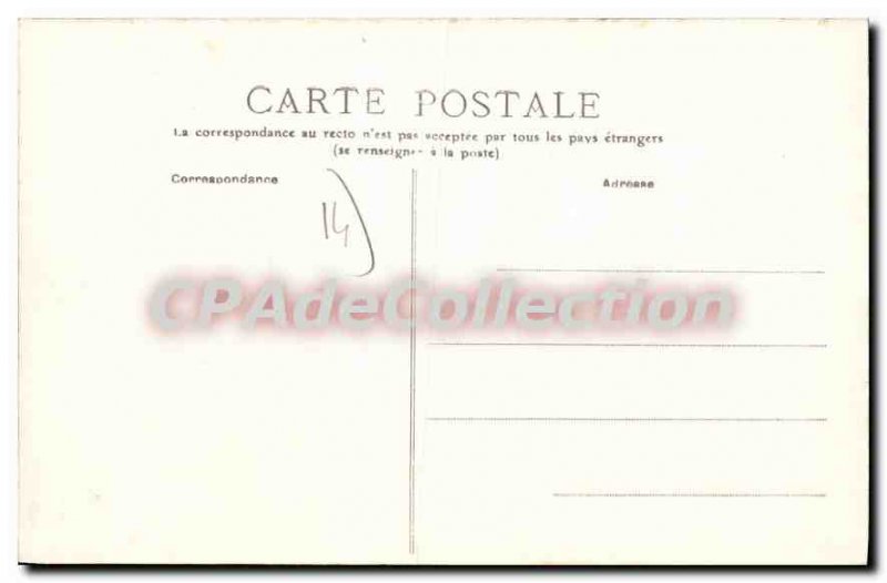 Old Postcard Caen shooting Fortifications of the castle