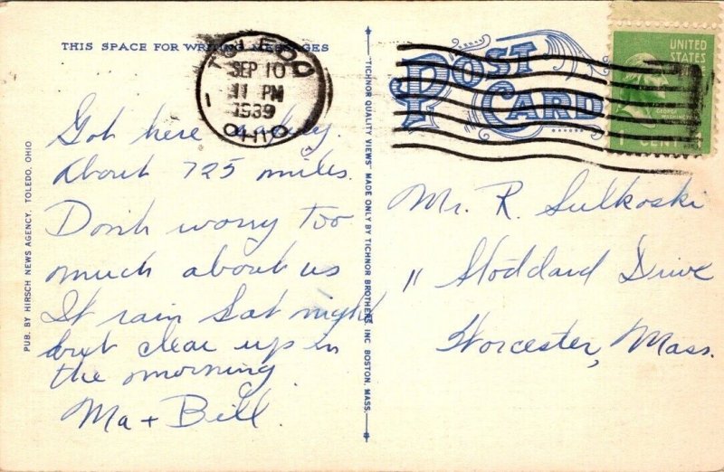 Vintage Ohio Postcard - Toledo - Walbridge Park