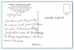 1982 Multiview, Boreali's Restaurant and Motel, Howes Caverns NY Postcard
