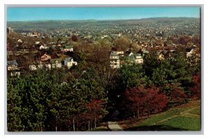 Postcard WV Panorama Of Fairmont West Virginia Aerial View