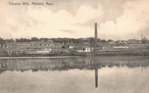 Vintage Postcard 1908 Tilloston Mills Pittsfield Mass. Massachusetts MA