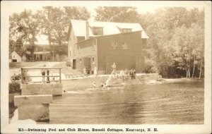 Kearsarge New Hampshire NH Swimming Pool & Club House Shorey K5 RPPC