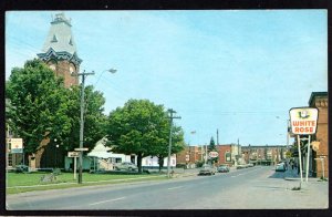 Ontario BRIGHTON Main Street View White Rose Gas Sign older cars - Chrome