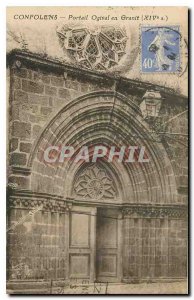 Postcard Old Confolens Portal Ogival Granite