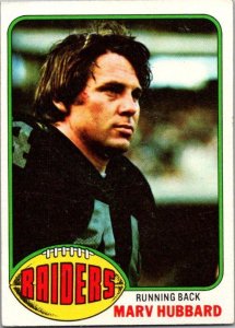 1976 Topps Football Card Marv Hubbard Los Angeles Raiders sk4653