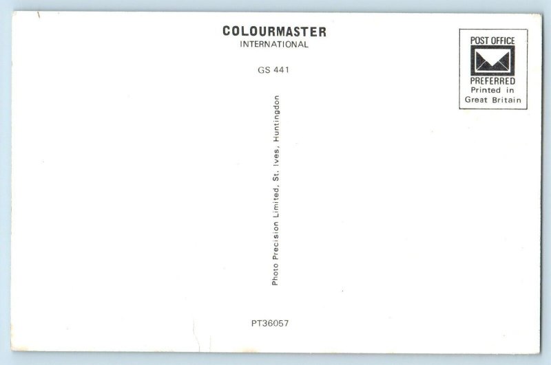 Scotland Postcard Map Showing Border County c1950's Vintage Colourmaster