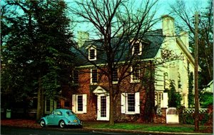 Ridgely House On The Green VW Bug Dover Delaware DE UNP Chrome Postcard A9