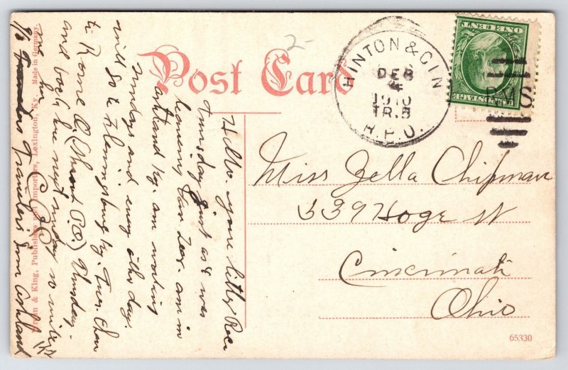 Hell For Sartin Laundry Day~Kentucky~Lexington & Eastern RR~Hinton & Cinc RPO PC