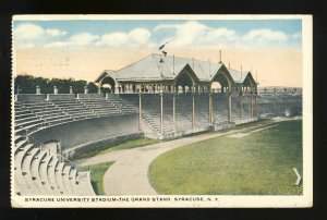 Syracuse, New York/NY Postcard, Grand Stand, Syracuse University Stadium, 1918!