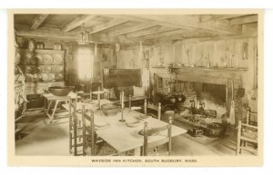 MA - South Sudbury. Longfellow's Wayside Inn, Kitchen  RPPC