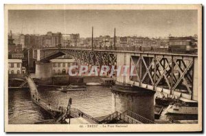 Old Postcard Brest National Bridge