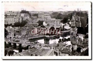 Old Postcard Poitiers (Vienna) Panoramic