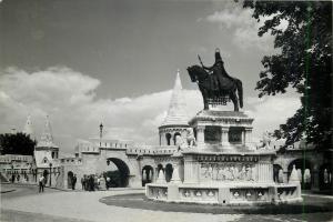 Hungary Budapest Fischer`s Bastion with St. Stephens Monument