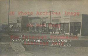 NE, Axtell, Nebraska, RPPC, Main Street, Looking South, Business Section, Photo