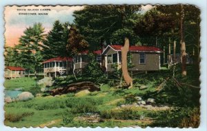 EDGECOMB, Maine ME ~ DAVIS ISLAND CAMPS Lincoln County  Postcard