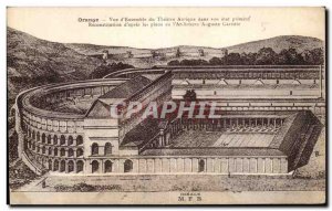 Old Postcard Orange View D & # 39Ensemble Du Theater Antique In its original ...