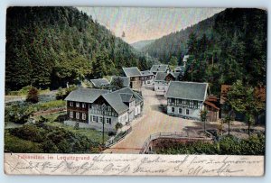 Saxony Germany Postcard Falkenstein Im Lockwitzgrund c1905 Posted Antique