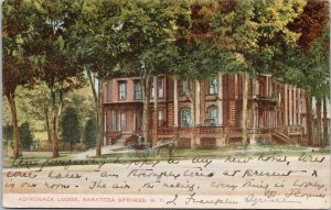 Adirondack Lodge Saratoga Springs NY New York c1910 Postcard H5